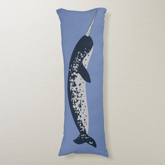 Coussin de corps de Narwhal (Devant (Vertical))