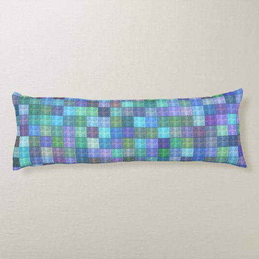 Coussin de corps d'édredon de patchwork (Dos)