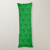 Coussin de corps Dinosaure Vert (Dos (Vertical))