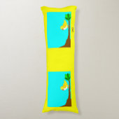 Coussin de corps d'oiseau de jaune bonjour (Devant (Vertical))