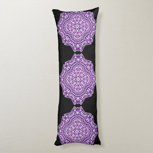 coussin de corps mandala violet (Dos (Vertical))