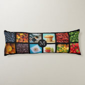Coussin de corps monogramme personnalisé de pied (Dos)