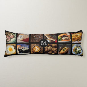 Coussin de corps monogramme personnalisé de pied