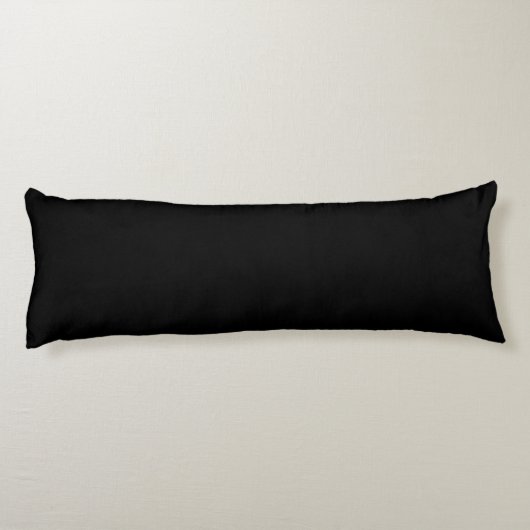 Coussin de corps - noir et blanc solide (Dos)
