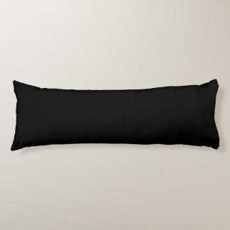 Coussin de corps - noir et blanc solide