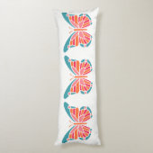 Coussin de corps papillon stylisé (Dos (Vertical))