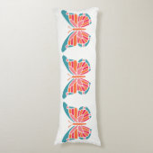 Coussin de corps papillon stylisé (devant Vertical)