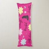 Coussin de Corps Rose | Oreiller de l'Amour de Soi (Dos (Vertical))