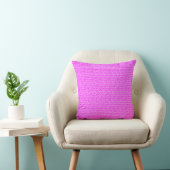 Coussin de coton alphabet rose (Chaise)