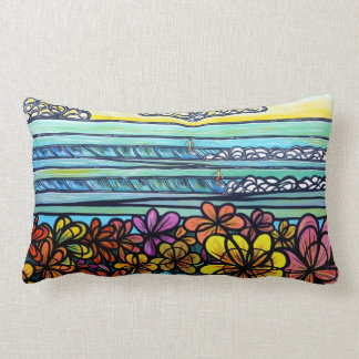 Coussin de coton de surf de flower power