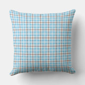 Coussin de coton Plaid Baleine Bleue (Verso)