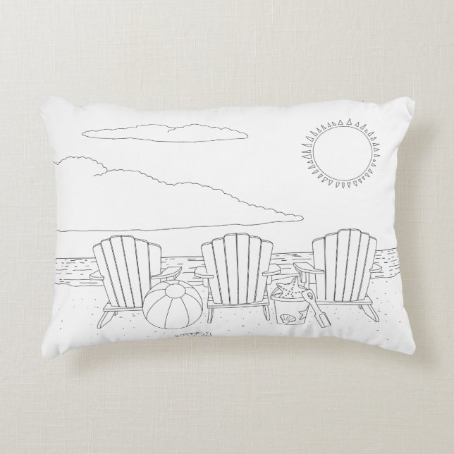 Coussin de couleur adulte (Devant)