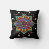 Coussin de couleur "Mandala" (Recto)