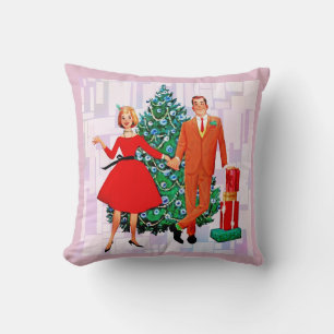 COUSSIN DE COUPLE NOËL RÉTRO 1950