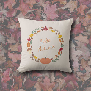 Coussin de couronne d'automne