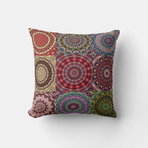 Coussin de courtepointe Boho