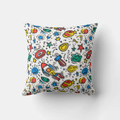 Coussin de coussin à thème spatial (Verso)