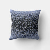 Coussin de coussin arrière - plan noir cristal (Verso)