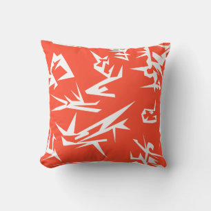 Coussin de coussin d'art Abstrait blanc