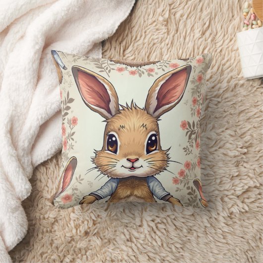 coussin de coussin de lapin mignon (Couverture)