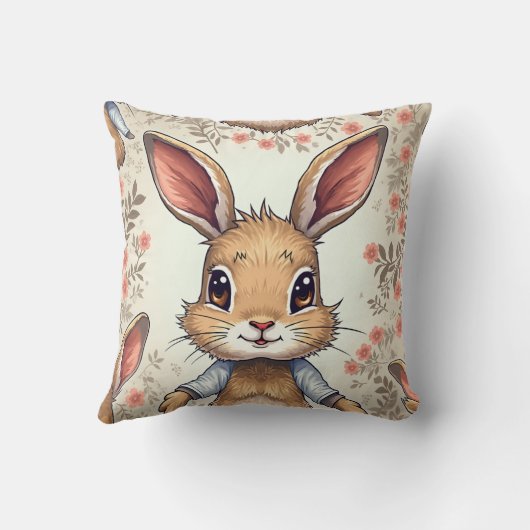 coussin de coussin de lapin mignon (Verso)