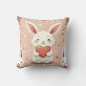 coussin de coussin de lapin souriant (Recto)