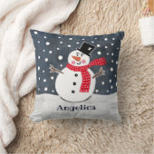 Coussin de coussin de Noël de motoneige personnali (Couverture)