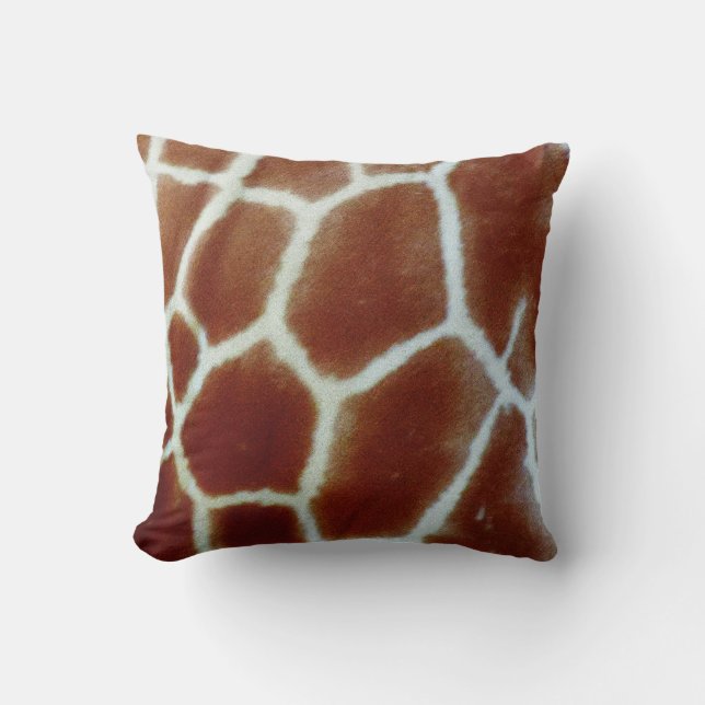 Coussin de coussin de zèbre et de girafe (Recto)