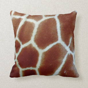 Coussin de coussin de zèbre et de girafe