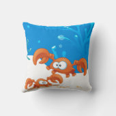 Coussin de crabe mignon aquatique océanique (Verso)