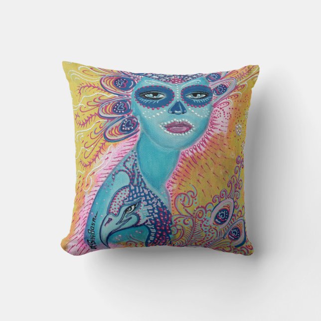 Coussin de crâne de sucre de paon (Recto)