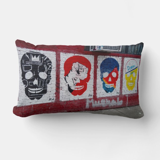 Coussin de crânes de Streetart (Recto)