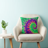 Coussin de Cravate violet et vert (Chaise)
