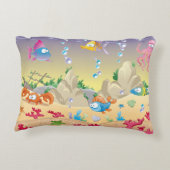 Coussin de créatures marines mignonnes (Dos)