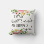 Coussin de crèche de bébé de la fille du papa du (Recto)