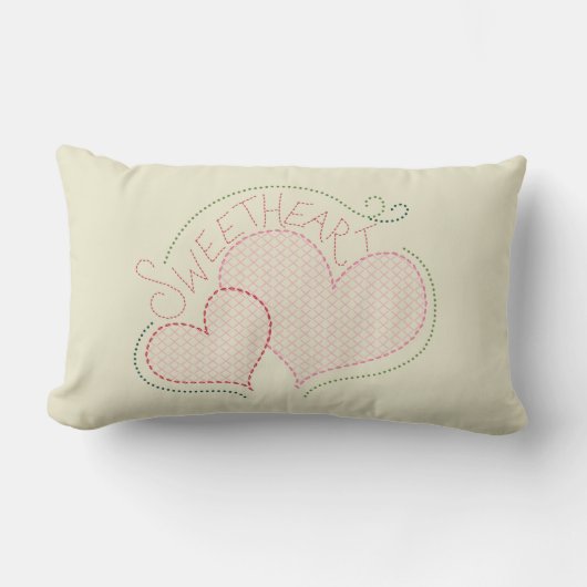 Coussin de croix amoureuse de Valentine (Recto)