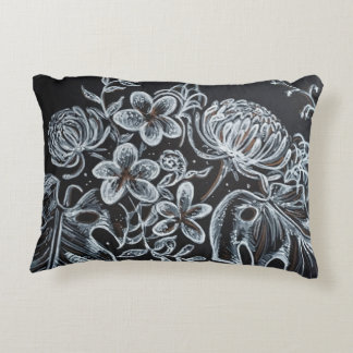 Coussin de croquis Floral noir