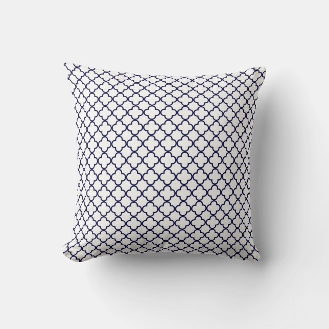 Coussin de décor de blanc de KRW Park Avenue et de (Recto)
