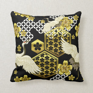 Coussin de décor dénommé par tissu japonais de