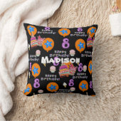 Coussin de décoration, #8 Joyeux 8e Anniversaire N (Couverture)