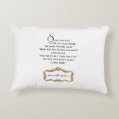Coussin de décoration accent orné – Cadeau pour am (Dos)