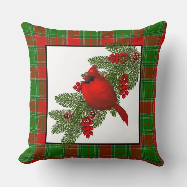 Coussin de décoration - Cardinal de Noël (Recto)
