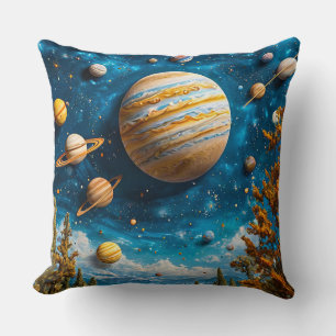 Coussin de décoration de l'espace cosmique pour ma