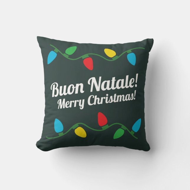 Coussin de décoration de Noël italien (Recto)