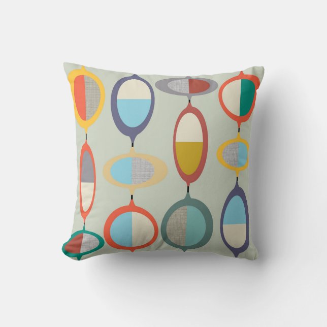 Coussin de décoration de style Mid-Century Modern  (Recto)
