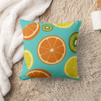 Coussin de décoration de tranches de fruits MCM