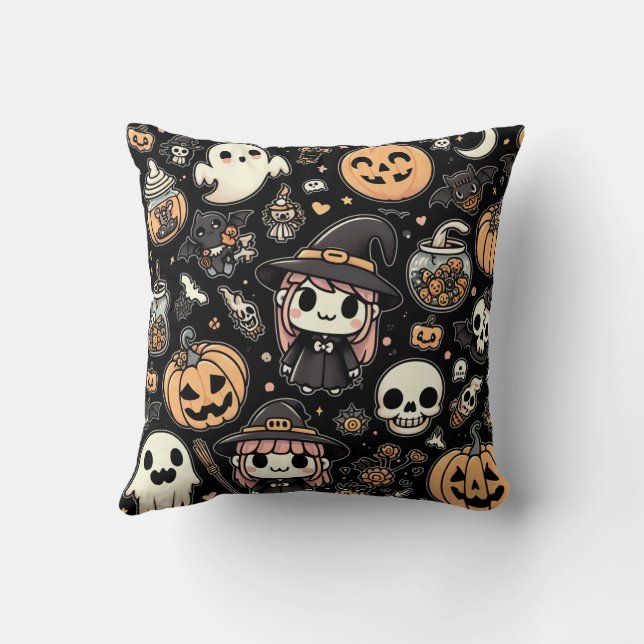 Coussin de décoration d'Halloween (Verso)