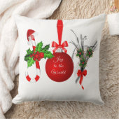 Coussin de décoration en coton "Joie de Noël" (Couverture)