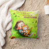 Coussin de décoration - Garçon et Chat (Couverture)