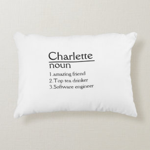 Coussin de définition de nom personnalisé